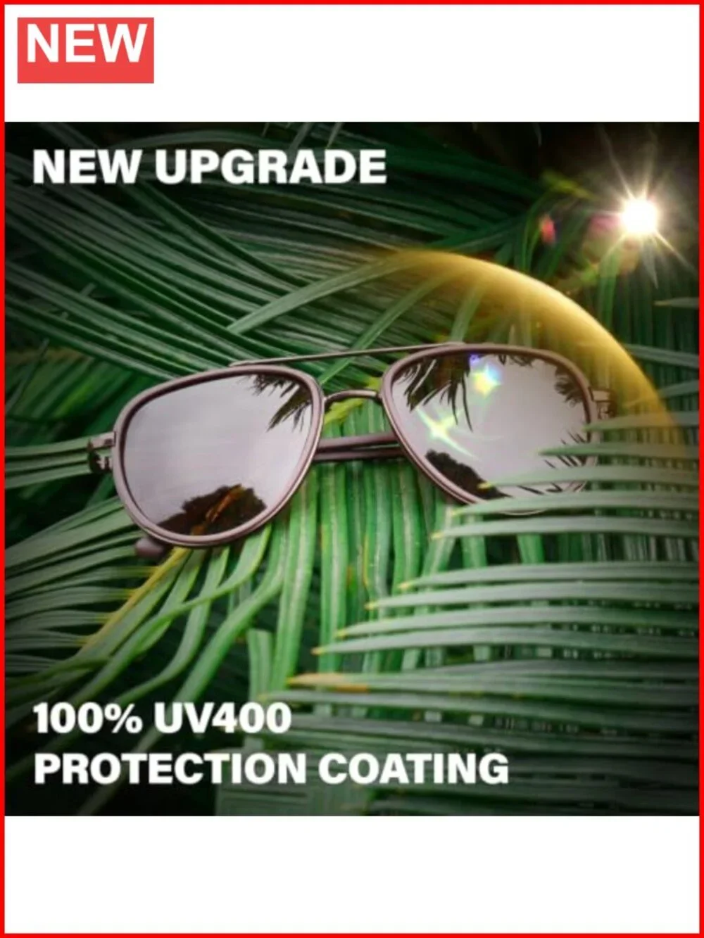 Polarized Aviator Sunglasses for Women Men UV Protection Tangle Free Vintage
